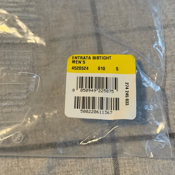 NWT men’s small, black, Castelli Entrata Bibtight - Picture 2 of 4